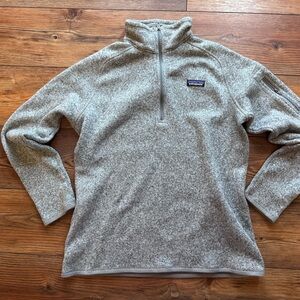 Patagonia Men's Zip-Up Sweater in Heather Gray